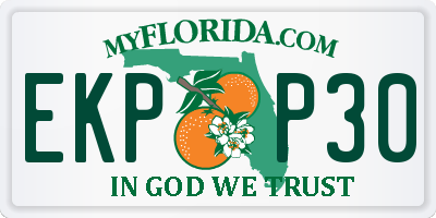 FL license plate EKPP30