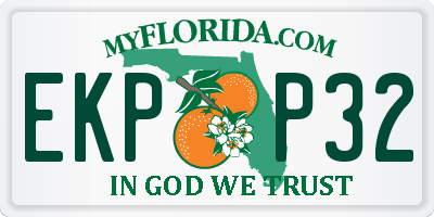 FL license plate EKPP32