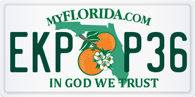 FL license plate EKPP36