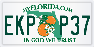 FL license plate EKPP37