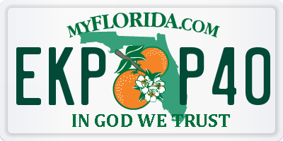 FL license plate EKPP40