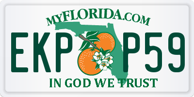 FL license plate EKPP59