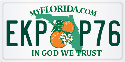 FL license plate EKPP76