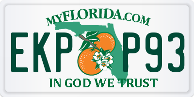 FL license plate EKPP93