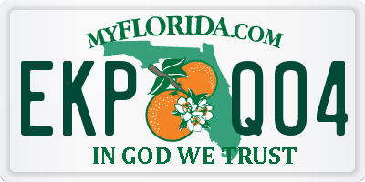FL license plate EKPQ04