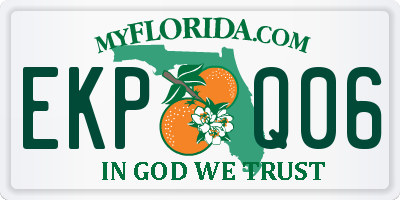 FL license plate EKPQ06