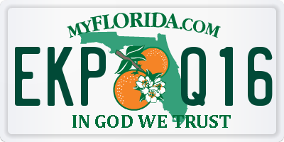 FL license plate EKPQ16
