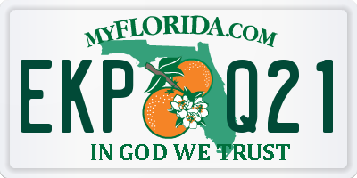 FL license plate EKPQ21