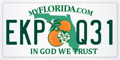 FL license plate EKPQ31