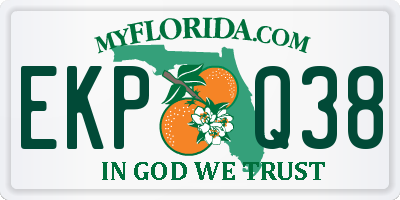 FL license plate EKPQ38