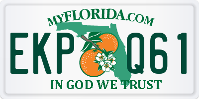 FL license plate EKPQ61