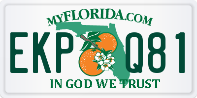 FL license plate EKPQ81