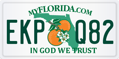 FL license plate EKPQ82