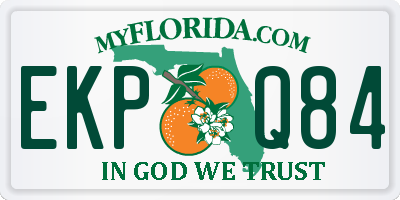 FL license plate EKPQ84