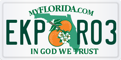 FL license plate EKPR03