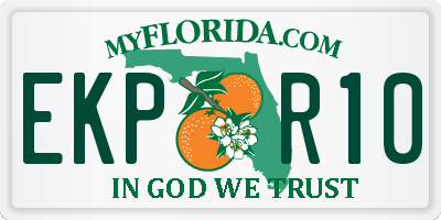 FL license plate EKPR10