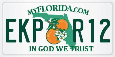 FL license plate EKPR12