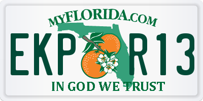 FL license plate EKPR13