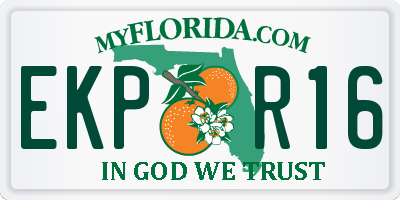 FL license plate EKPR16