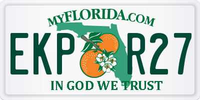 FL license plate EKPR27