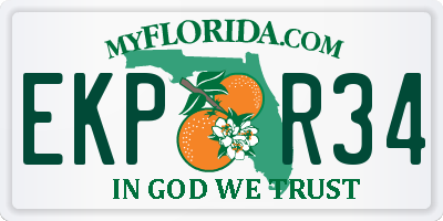 FL license plate EKPR34