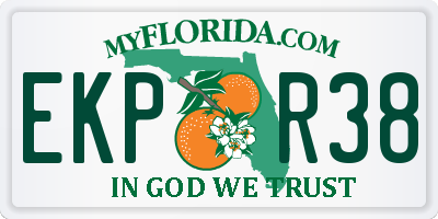 FL license plate EKPR38