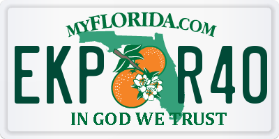 FL license plate EKPR40