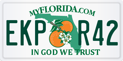 FL license plate EKPR42