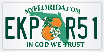 FL license plate EKPR51