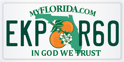 FL license plate EKPR60