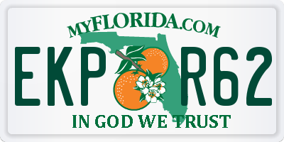 FL license plate EKPR62
