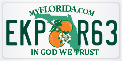 FL license plate EKPR63