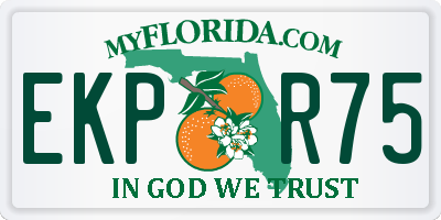 FL license plate EKPR75