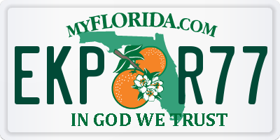 FL license plate EKPR77