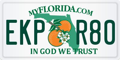 FL license plate EKPR80