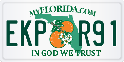 FL license plate EKPR91