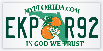FL license plate EKPR92