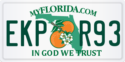 FL license plate EKPR93