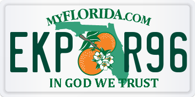 FL license plate EKPR96