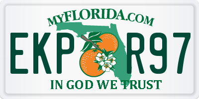 FL license plate EKPR97
