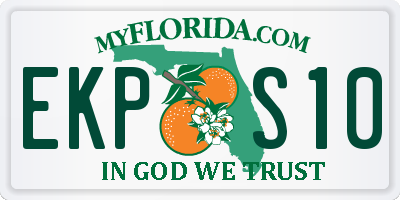 FL license plate EKPS10