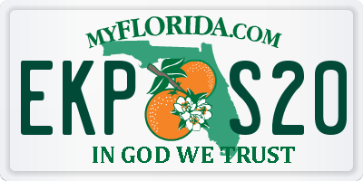 FL license plate EKPS20