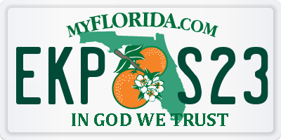 FL license plate EKPS23