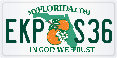 FL license plate EKPS36