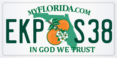 FL license plate EKPS38