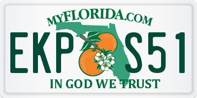 FL license plate EKPS51