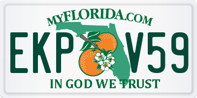 FL license plate EKPV59