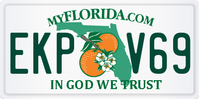 FL license plate EKPV69