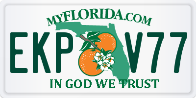 FL license plate EKPV77