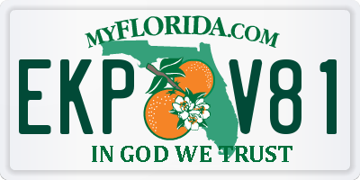 FL license plate EKPV81